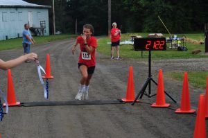 Runner Crossing Finishline